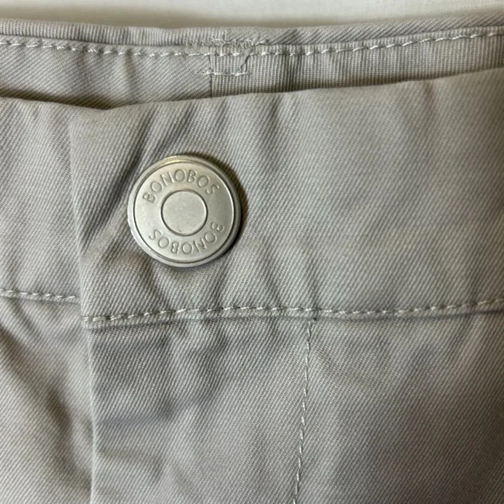 Bonobos Men's Light Tan Flat Front Straight Leg Classic Chino Pants Sz 36 X 33